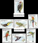 *Známky Nikaragua 1981 Vtáci séria MNH - Kliknutím na obrázok zatvorte -